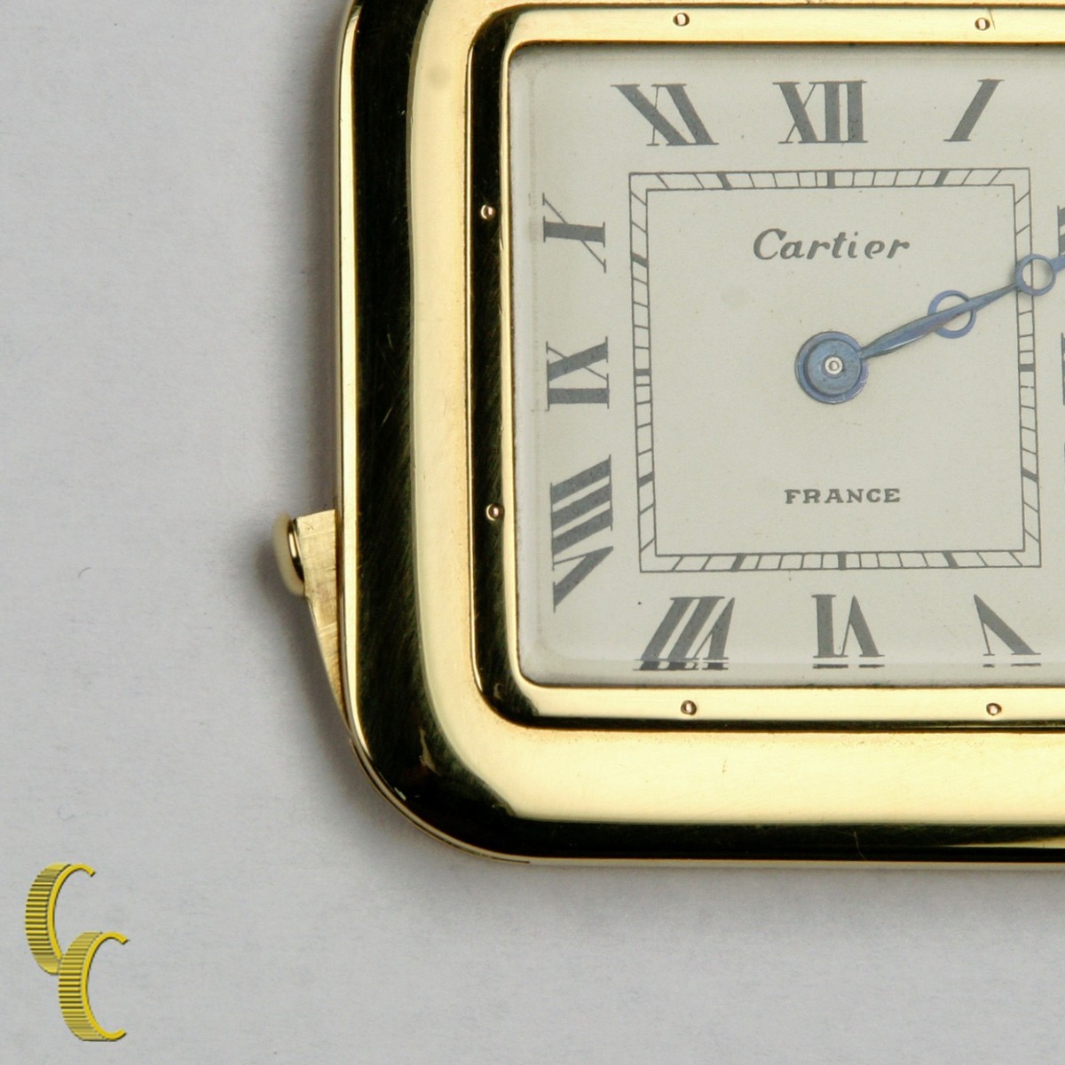 Cartier Gold Square Antique Pocket Watch, 29 Jewels Repeater w