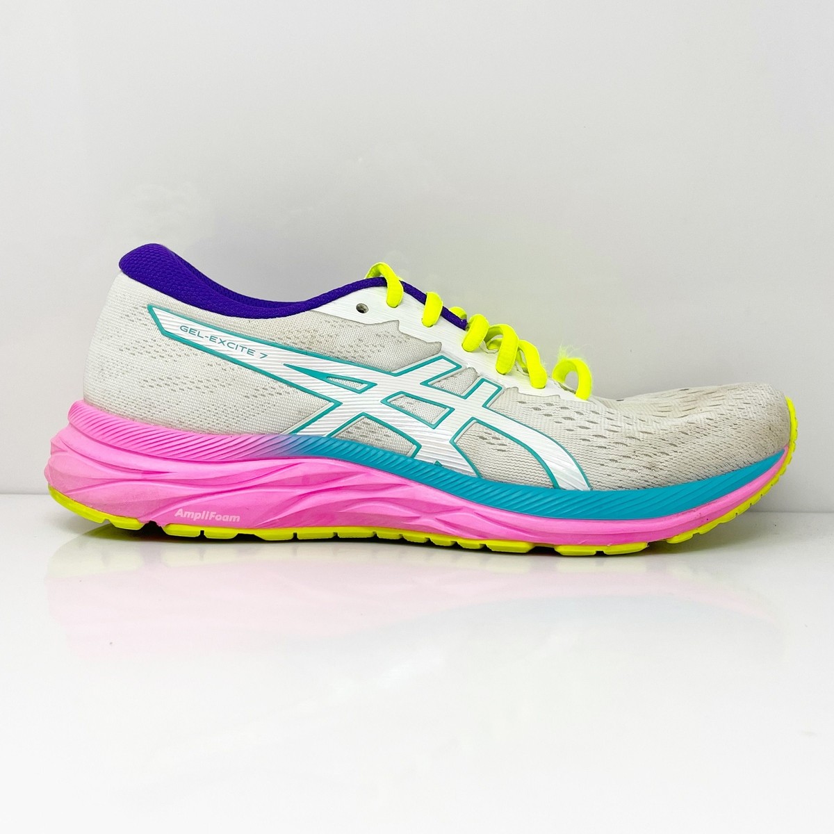 【新品未使用】ASICS GEL-EXCITE 7 27cm トレーニング Asics Womens Gel Excite 7 1012A801 White Running Shoes