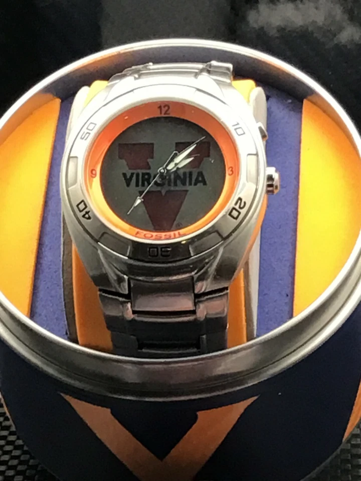 Virginia Cavaliers NCAA Stainless-Steel Kaleido Watch by Fossil NEW (RARE) - Image 4 of 4