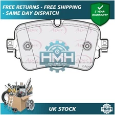 Fits Audi Q7 2015-2021 3.0 TDi 4.0 Electric Brake Pads Set Rear Poppy