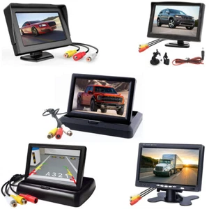 4.3''/5"/7'' LCD Screen Car Rear View Backup Monitor for Parking Reverse Camera