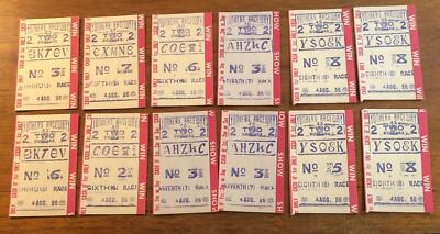 12 - 1956 Yonkers Raceway Horse Racing Tickets RARE! New York