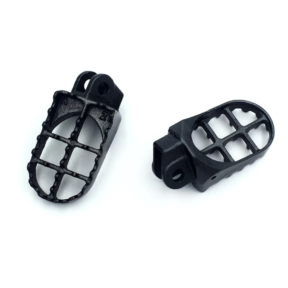 Clavijas de pie negras Gunmetal para Suzuki RM125 250 RMX250 DR-Z Kawasaki KLX400R KX500 Foto 2 de 4