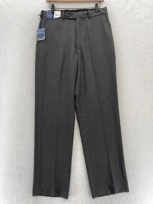 Stafford Essentials Dress Pants Mens 32x32 Classic Fit Everyday Trouser  Gray NWT | eBay