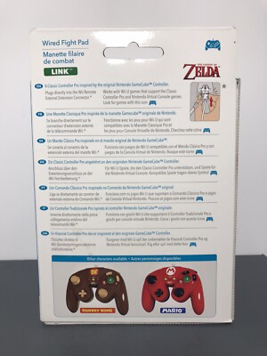 Nintendo Wii/Wii U Controller Link Zelda Green Wired Fight