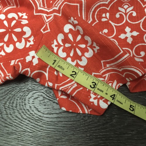 Ann Taylor Shorts Linen Blend Flat Front Side Zip Orange White Size 14 Brand New - Bild 10 von 10