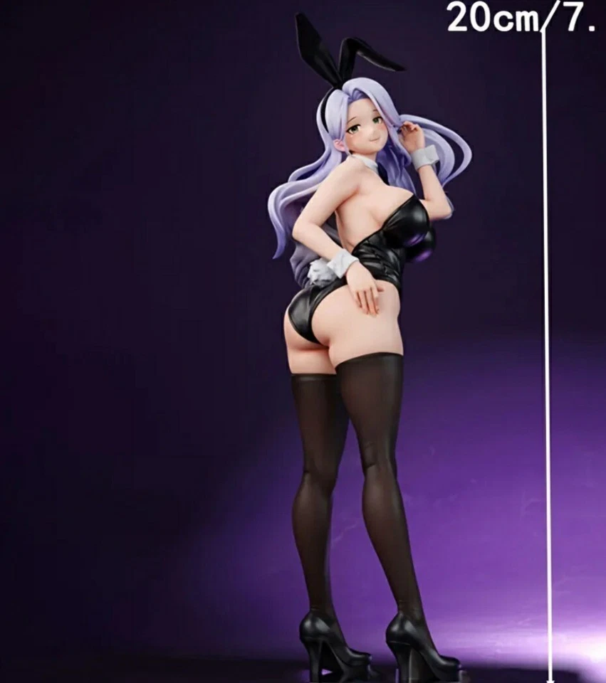 23cm Sexy Hase Anime -Figur Ohren Statue Sammeln Toy Grau - Bild 4 von 4