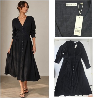 Commonry Dress Size 22 100% Cotton Black BNWT RRP $ 229.95