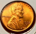 1952-S Lincoln Wheat Cent Penny GEM RED BU From an Original Bank Roll