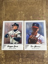 2017 TOPPS GALLERY MASTERS SSP CHIPPER JONES & TOM GLAVINE BRAVES 🪓