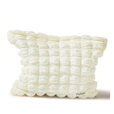 Makeup Bag, Bubble Cloud Travel Cosmetic Bag Organizer, Large Off-white