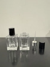 30ml Empty Glass Perfume Cologne Decant Spray Bottles Atomizers 2pcs