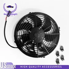 12" Puller Fan 12V Curved Blade 1870 CFM 30103202 VA01-AP90/VLL-66A For SPAL 