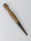Vintage WWII US Army Tent Stake Wooden Wood Peg Militaria WW2 Military 9"