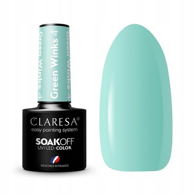 CLARESA HYBRID-NAGELLACK GREEN WINKS 4 - 5G