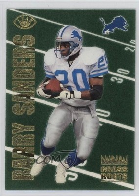 1996 Leaf Grass Roots /5000 Barry Sanders #13 HOF 0v21