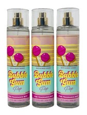 3 BATH  BODY WORKS Bubble Gum Pop FINE FRAGRANCE MIST SPRAY 8 FL OZ NEW
