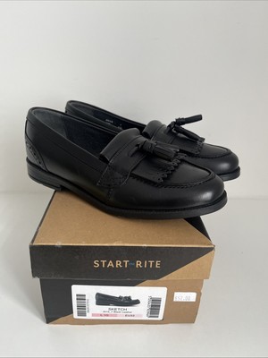 Start-Rite Sketch Mädchen Senioren Schule Schuhe Schwarz Leder Uk Größe 1G Eu33 Neu