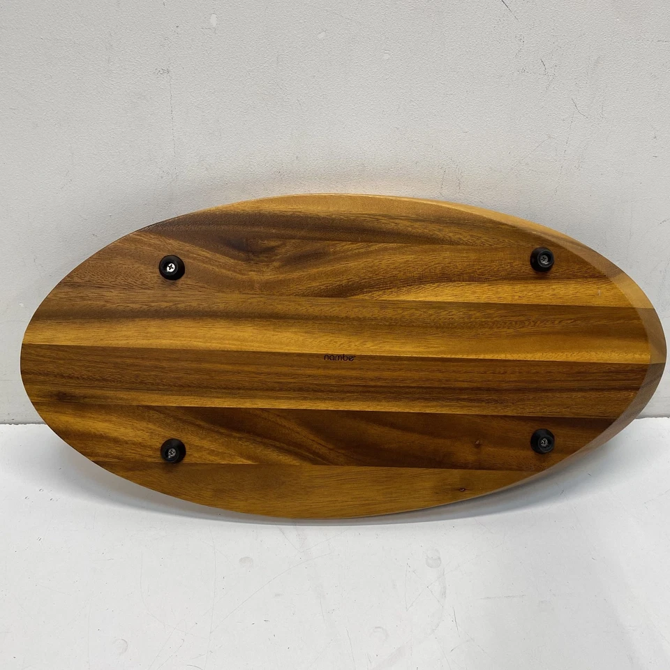 Nambe Swoop Cheese Board. 21 inch Long Wood Serve Tray - /Board - Image 4 of 4