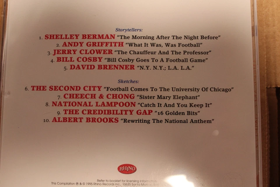 AMERICAN COMEDY BOX 1915-1994 - 4 CD box set - 1995 Rhino Records -No cover box - Image 4 of 4