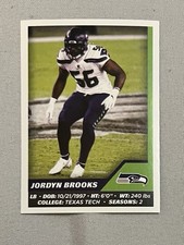2021 Panini NFL Sticker And Card Collection Base Set #546 Jordyn Brooks Seahawks