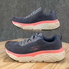 Skechers Shoes Womens 7 Blue Pink GOrun Max Running Sneakers Athletic SN17693