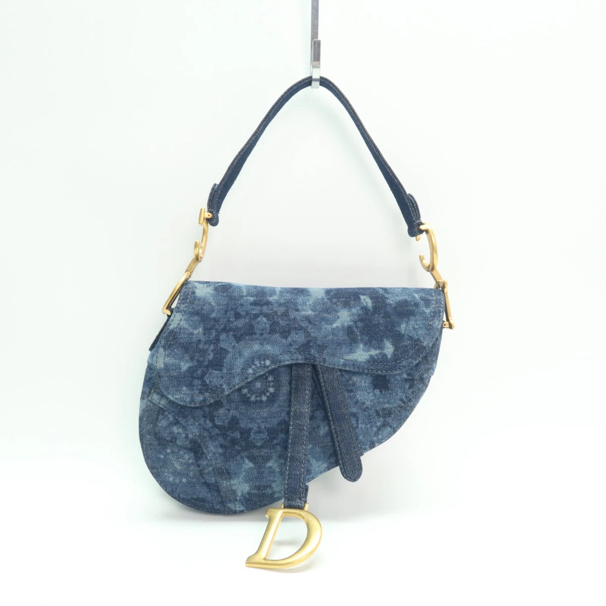 Dior Denim Exterior Bags & Handbags for Women Saddle Bag for sale