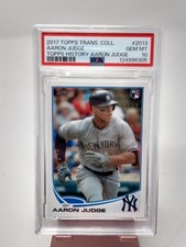 2017 Topps Transcendent History Aaron Judge 2013 7/87 PSA 10 Gem Mint