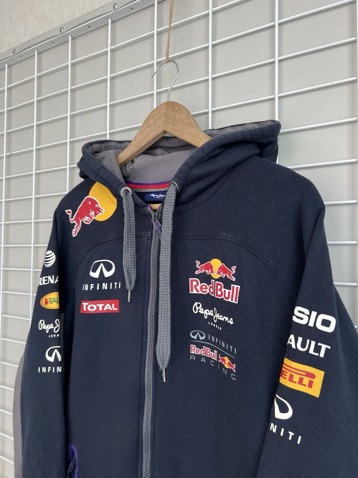 Pepe Jeans x Red Bull Infinity Renault Total Racing Sudadera con Capucha Cremallera Para Hombre Talla L F-1 Foto 4 de 4