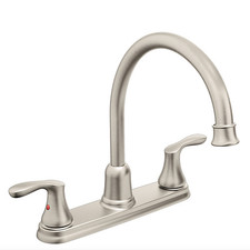 Moen CFG 40617CSL Cornerstone Chrome Two-Handle High Arc Kitchen Faucet