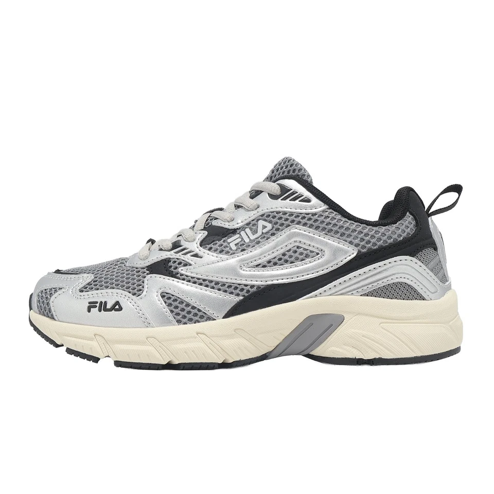 Fila Glisten Silver Grey Women Road Running Jogging Sports Shoes Sneakers - Immagine 2 di 4