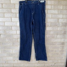 Carhartt FR Jeans Mens 34x32 Blue Flame Resistant Workwear Carpenter 290-83