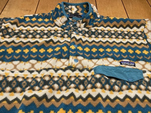 Vintage 2000s Patagonia Synchilla Aztec Geometric Snap-T Fleece Men’s Large - Picture 5 of 16
