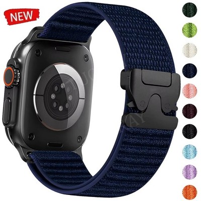 Sport Nylon Loop Armband Für Apple Watch Ultra 3 49mm Series 11 10 9 8 7 6 SE 5