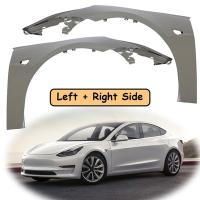 Front Fender Left+Right for Tesla Model 3 2017-2023 Primed 1081401E0D 1081400E0D