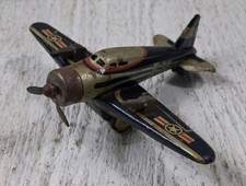Vintage 1930s Marx Toys US Army Pursuit Plane 712 Tin Litho Windup Airplane