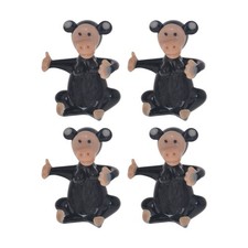 4PK Gibson Gifts Artisan Glass Monkey Home Decoration Sculptures/Figurines