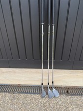 Titleist 3x Golf Wedge Set Left-Handed Mens Stiff Steel Shafts Silver/Black