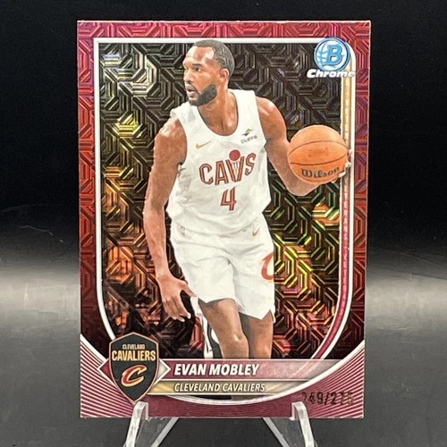 2025 Bowman Mega Box Basketball Burgundy Mojo Refractor Evan Mobley #BCV-93
