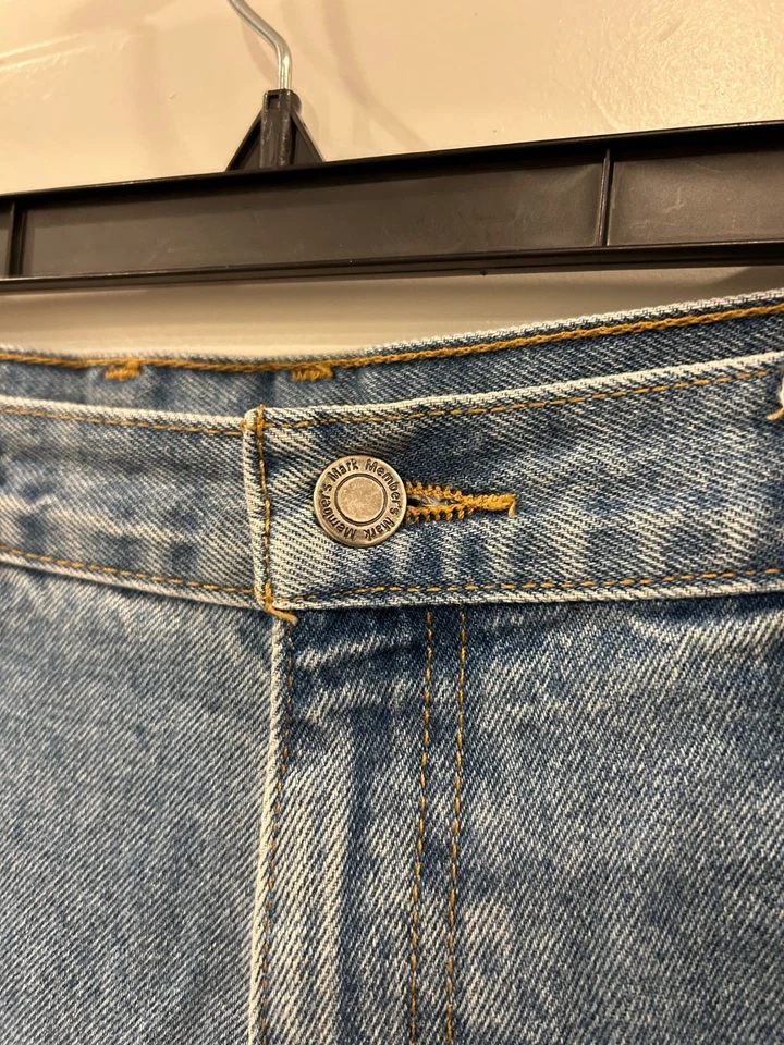 Vintage Members Mark Mens Denim Light Washed Blue Jeans Size 34x31.5 - Image 3 of 4