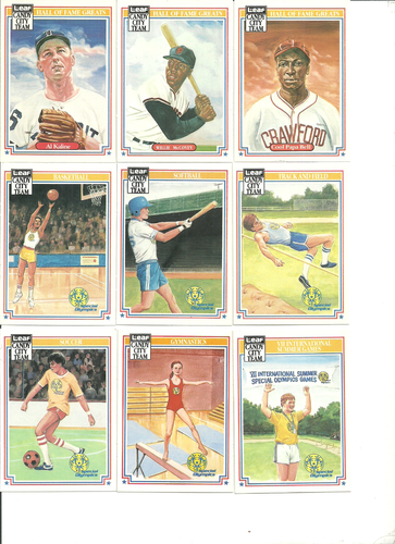 (62) 1987 Leaf Candy City Team Hall of Fame Greats & Special Olympics Cards!! - Picture 2 of 2