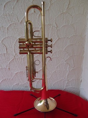 Conn 1050B Bb Trumpet Raw Brass .462 Bore Case 7C Mouthpiece Plays Great