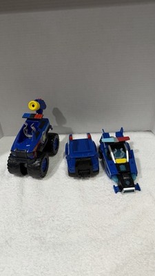Paw Patrol Blue Chase Rescue Vehicles Hauling Rescue & Cruiser Vehicles Set Of 3