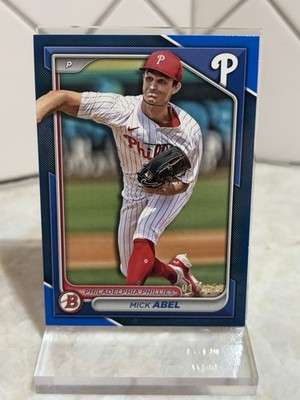 Mick Abel 2024 Bowman Blue Paper Prospects /150 Philadelphia Phillies