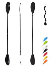 Kayak Paddle 90.5in/230cm Alloy Shaft Kayaking Boating Canoeing Oar with Padd...