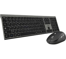 BLUESTORK GRAPHEME Clavier + souris sans fil Noir AZERTY (PACK-WL-PC-BK/FR)