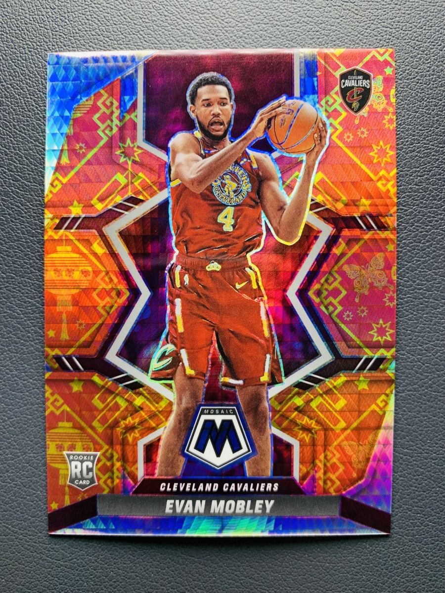 2021-22 Panini Mosaic Evan Mobley #201 Rookie RC Lucky Envelopes Prizm /8 SSP