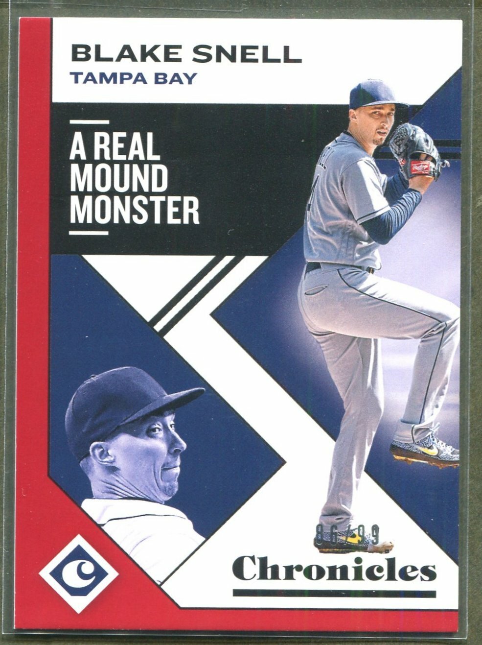 2019 Panini Chronicles - RED Base Card - #21 Blake Snell (86/99)