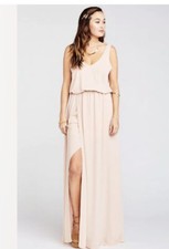 Show Me Your Mumu Kendall Maxi Dress: Size L: Dusty Blush Nwt