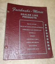 D110 FAIRBANKS MORSE DEALER PRODUCT LINE 1949 CATALOG Engines Windmills Gensets